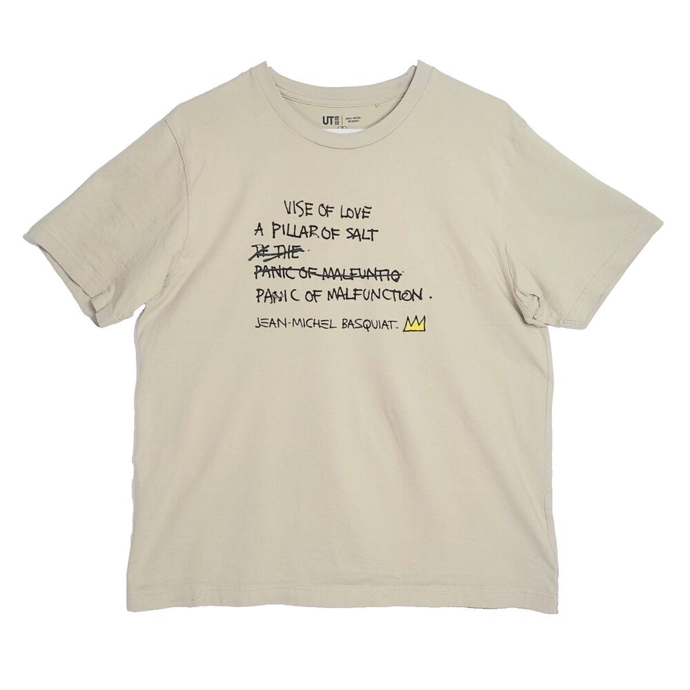 Uniqlo Jean-Michel Basquiat T-Shirt Men's Medium Graphic Artist Tee Streetwear